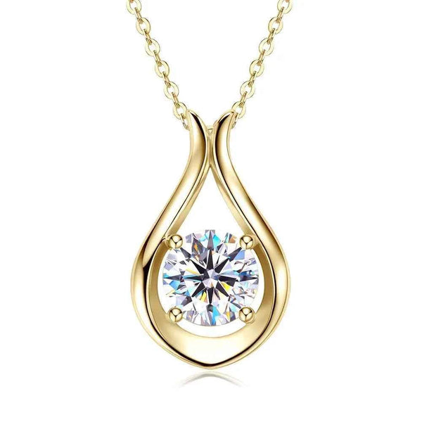2ct D color moissanite necklace in 925 sterling silver — additional view 10