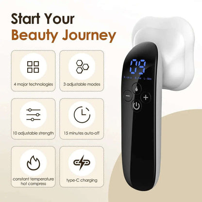 4-in-1 EMS RF Body Sculpting Massager Splashis 15 minute body workout 5 in 1 technology 630nm red light therapy accelerated body transformation accessible body sculpting achievable body goals advanceable body care affordable body contouring