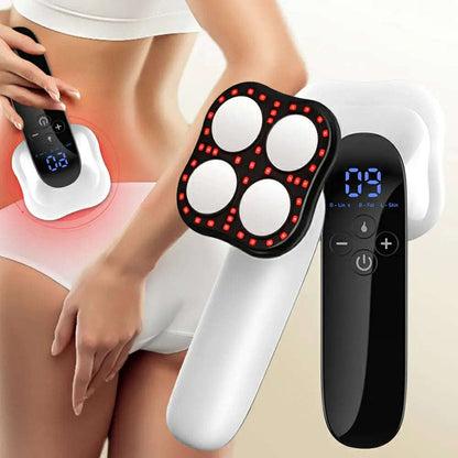 4-in-1 EMS RF Body Sculpting Massager Splashis 15 minute body workout 5 in 1 technology 630nm red light therapy accelerated body transformation accessible body sculpting achievable body goals advanceable body care affordable body contouring