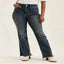 High-waist frayed hem jeans — primary view