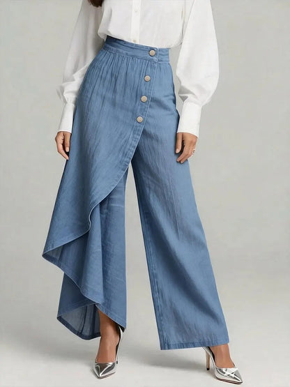 Stylish Wide-Leg Casual Pants - Splashis