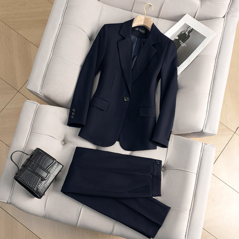 Women's two-piece business suit set view 2