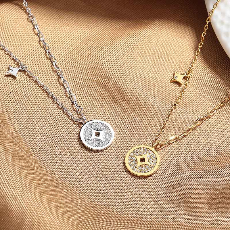 Coin pendant necklace — primary view Main image