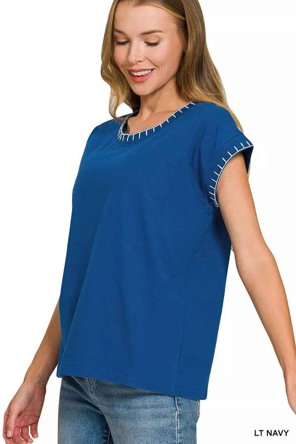 Oversized cotton tee — additional view 2