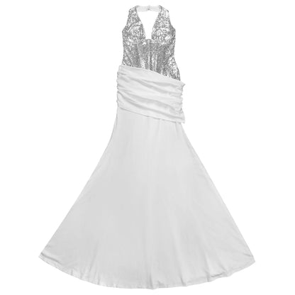 Sequin Halter Neck Maxi Dress-Maxi Dress.-Splashis-Splashis