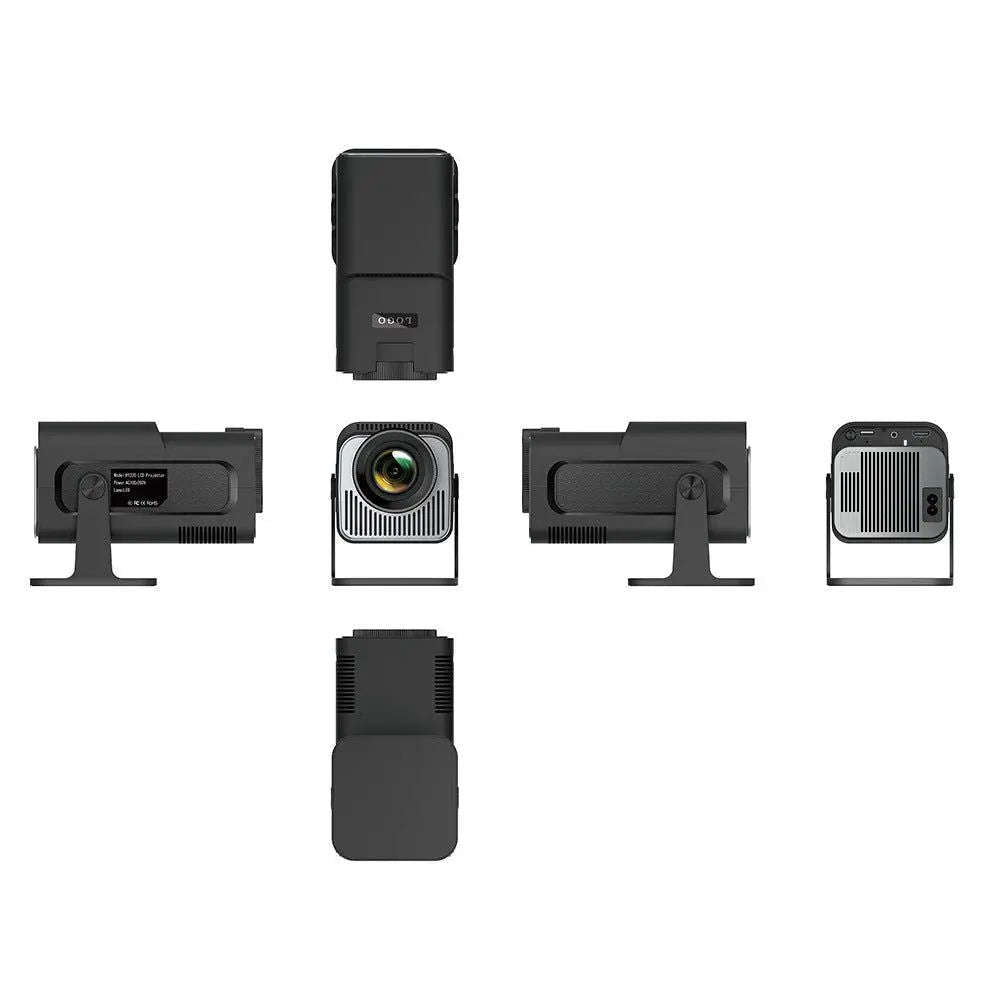4K Mini Projector 1080P HD Splashis 1080p projector 180 degree projector 1920x1080 Resolution 200 Inch Projector 300 ANSI Lumens 4K Projector 4K supported projector 65W Projector Adjustable Size Projector Audio Visual auto keystone projector
