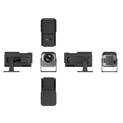 4K Mini Projector 1080P HD Splashis 1080p projector 180 degree projector 1920x1080 Resolution 200 Inch Projector 300 ANSI Lumens 4K Projector 4K supported projector 65W Projector Adjustable Size Projector Audio Visual auto keystone projector