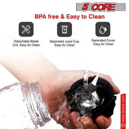 5 Core Portable 160W Smoothie Blender-Kitchen Appliances-Splashis-Splashis