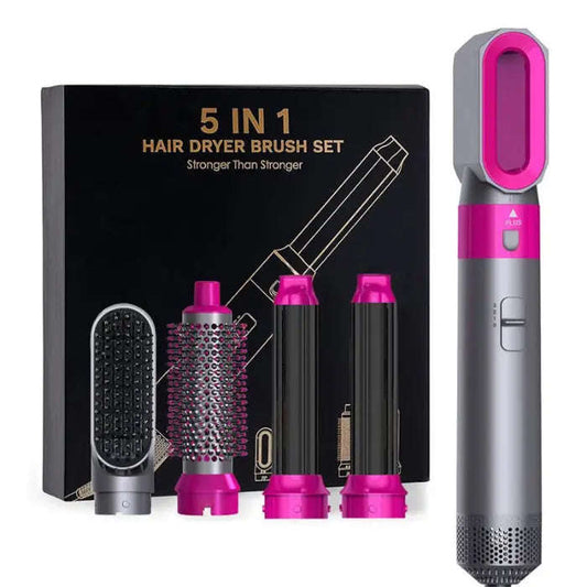5-in-1 Hair Dryer Brush Styler Splashis 5 in 1 hair dryer brush airwrap dupe beauty tools blow dryer brush curling hair dryer dyson alternative gift for her hair dryer comb hair styler set hair styling set hair tools heated brush hot air brush