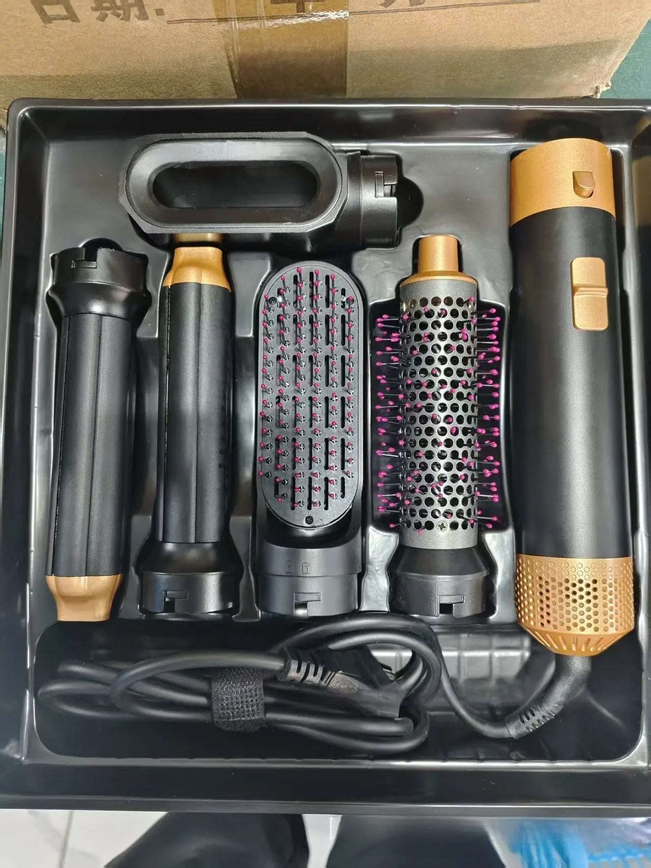 5-in-1 Hair Dryer Brush Styler Splashis 5 in 1 hair dryer brush airwrap dupe beauty tools blow dryer brush curling hair dryer dyson alternative gift for her hair dryer comb hair styler set hair styling set hair tools heated brush hot air brush