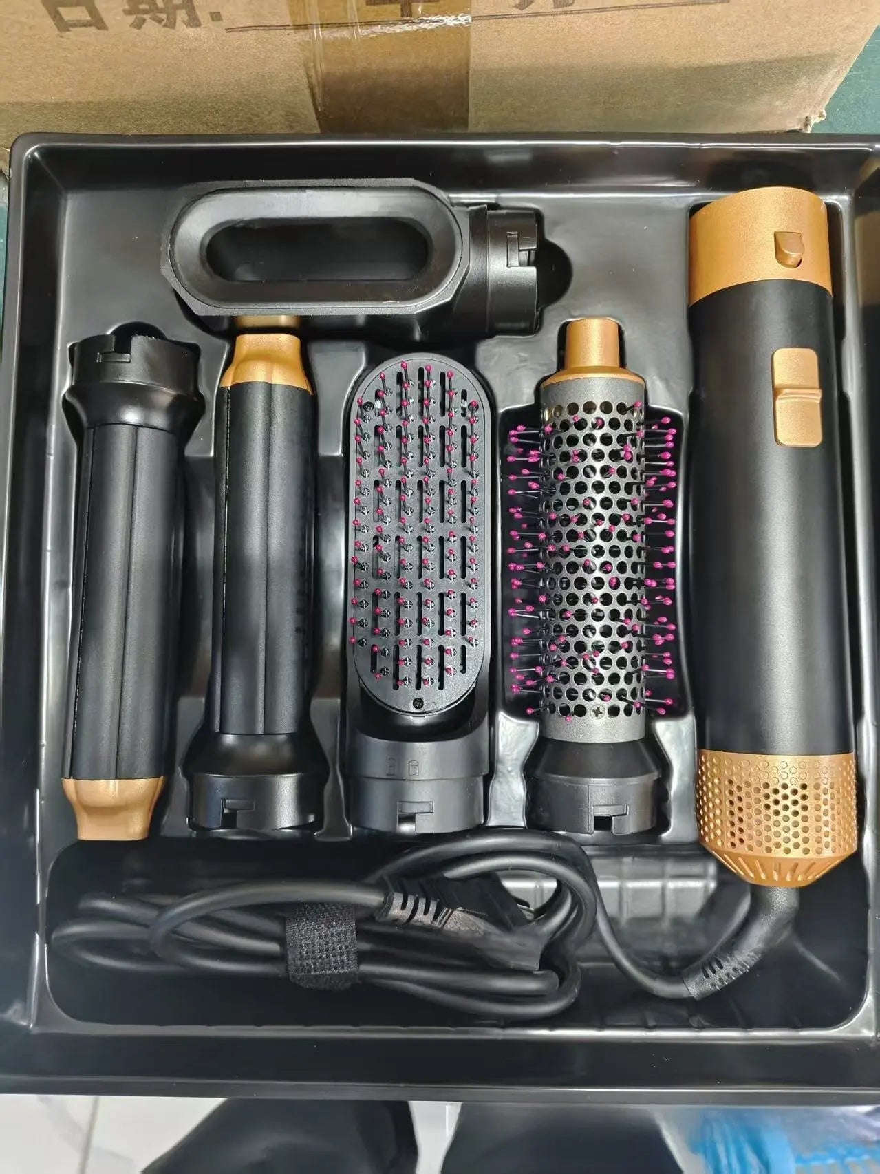 5-in-1 Hair Dryer Brush Styler Splashis 5 in 1 hair dryer brush airwrap dupe beauty tools blow dryer brush curling hair dryer dyson alternative gift for her hair dryer comb hair styler set hair styling set hair tools heated brush hot air brush