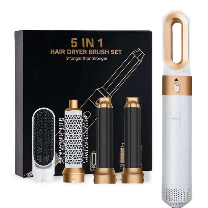5-in-1 Hair Dryer Brush Styler Splashis 5 in 1 hair dryer brush airwrap dupe beauty tools blow dryer brush curling hair dryer dyson alternative gift for her hair dryer comb hair styler set hair styling set hair tools heated brush hot air brush