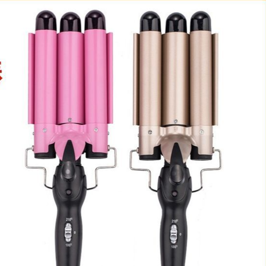 Three-barrel ceramic wave hair curler product photo Main image