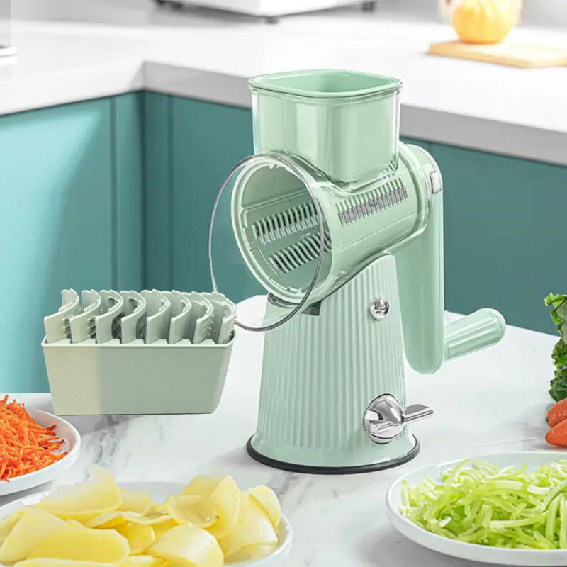 Multifunctional vegetable cutter shown on white background