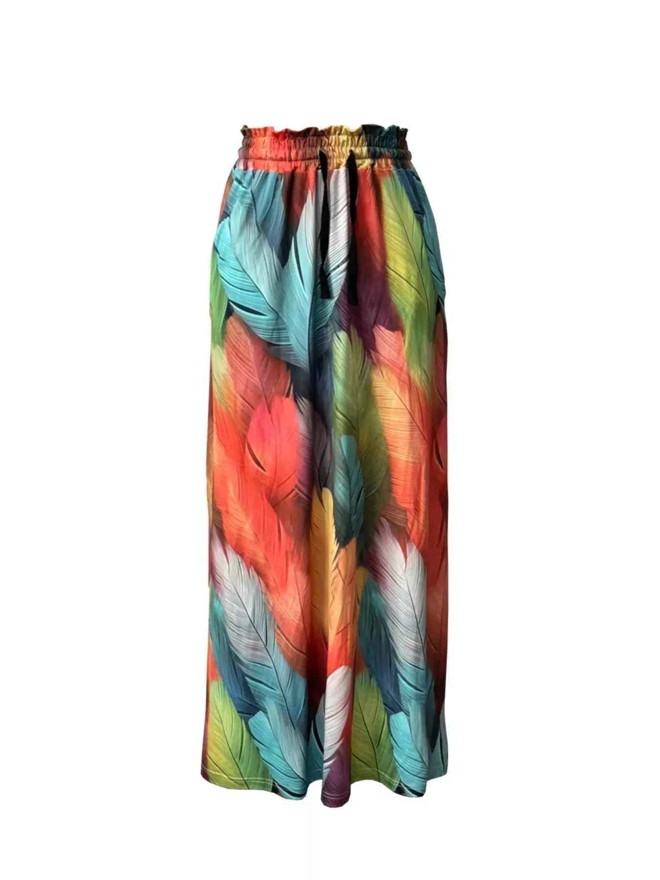 Printed Wide-Leg Pants for Ultimate Comfort and Effortless Style - Splashis