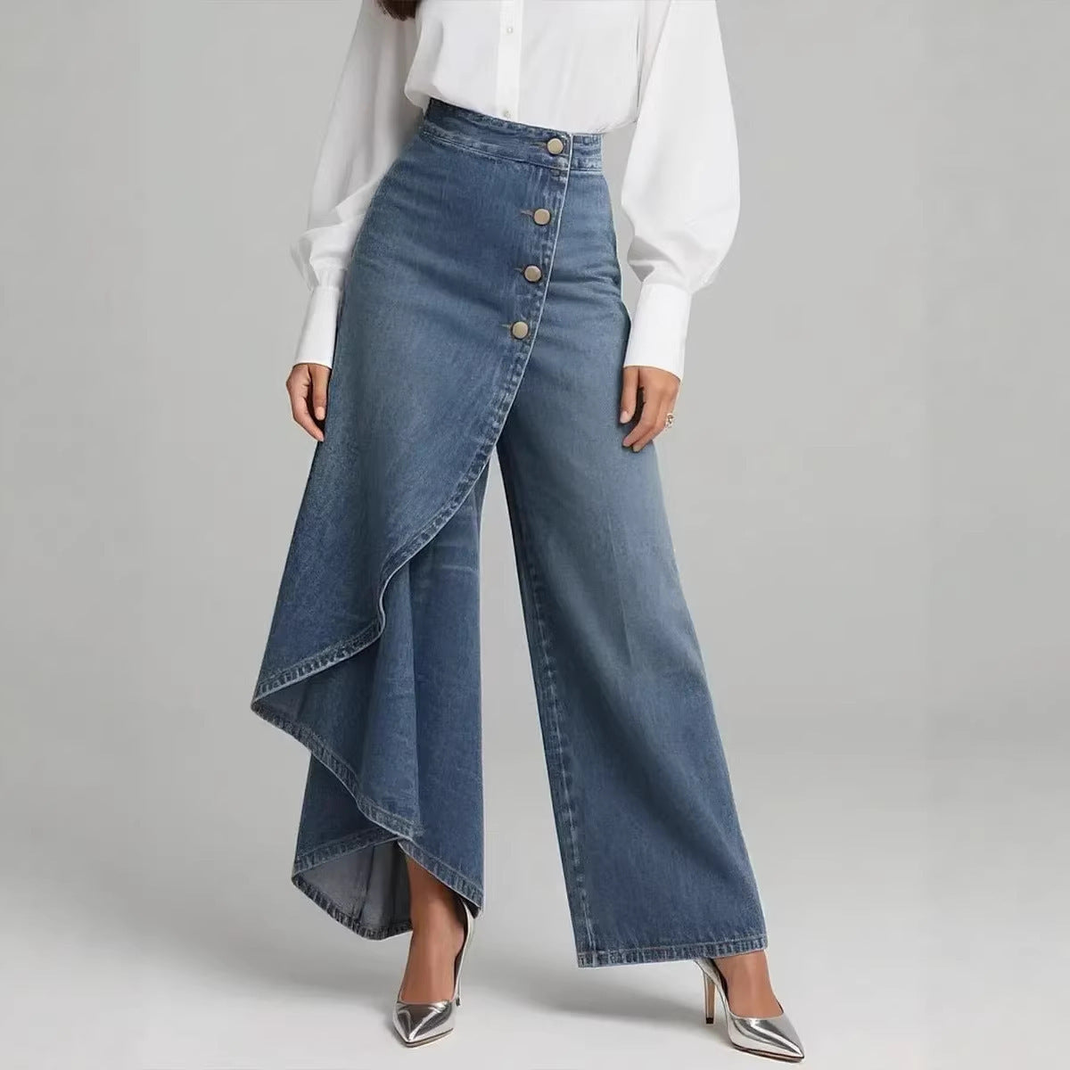 Stylish Wide-Leg Casual Pants - Splashis