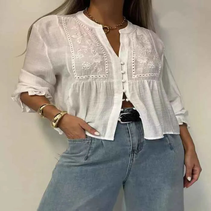Embroidered detail shirt — primary view Hauptbild