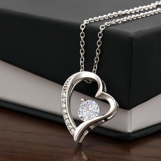 Heart Shape Zirconia Necklace - Splashis