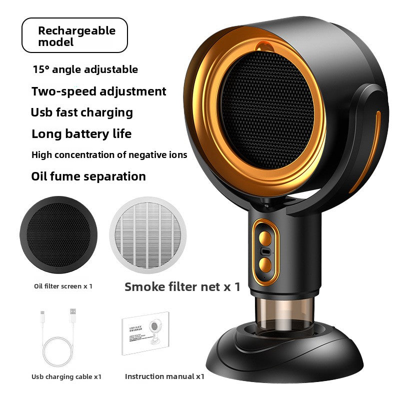Smoke extractor direct plug power cord detail