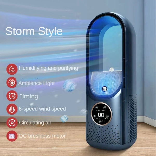 Portable USB leafless air cooler fan view 4
