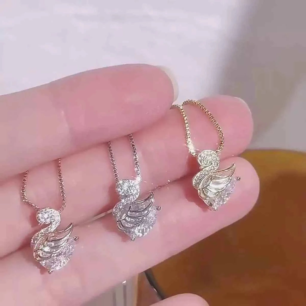 Zircon pendant necklace in 925 sterling silver — additional view 7
