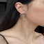 Flower pearl drop earrings in 925 silver — primary view