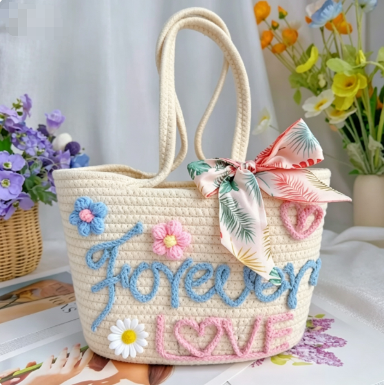 DIY tote bag kit instructions detail