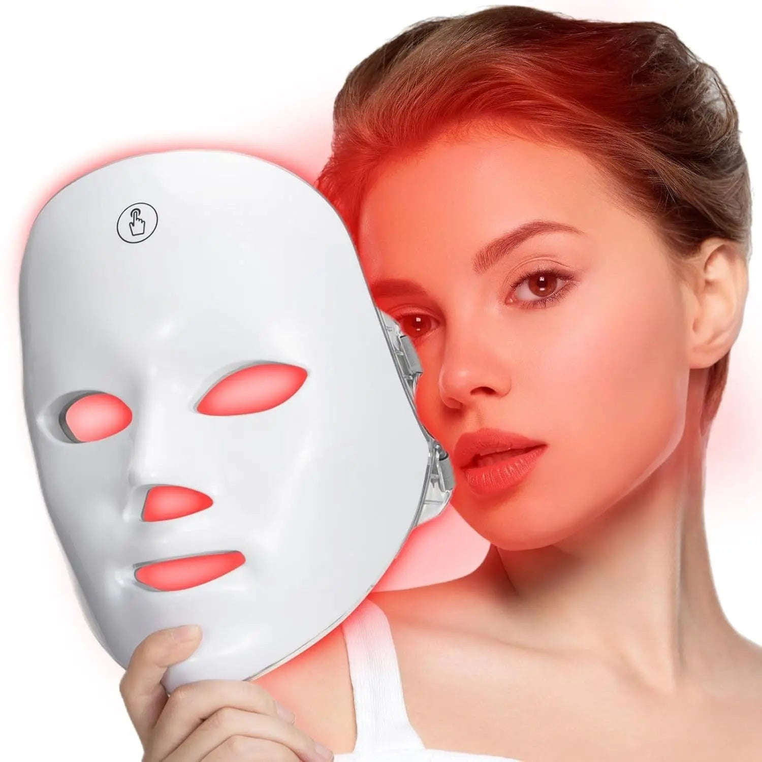 7-Color LED Face Mask Splashis 7 color LED face mask acne treatment light anti aging LED mask anti wrinkle LED mask at home LED facial blue light acne mask blue light therapy acne collagen boosting face mask dermatologist LED mask face mask