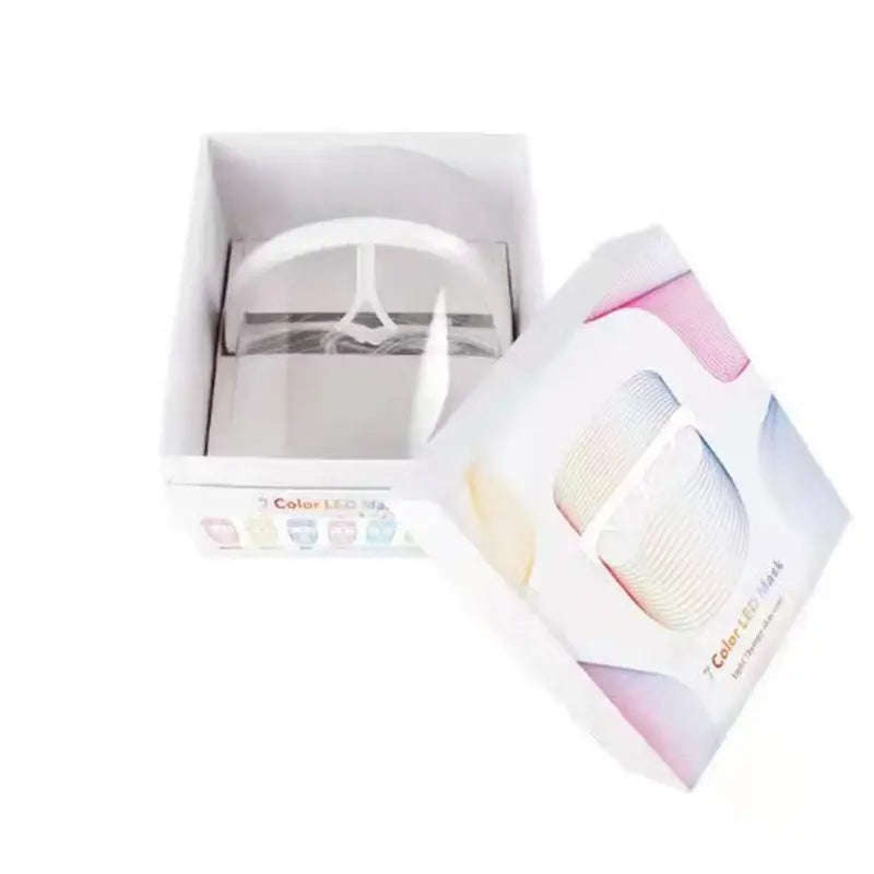 7-Color LED Photon Facial Mask Splashis 470nm blue light 630nm red light 7 color LED mask 7 wavelength LED 90g face mask ABS face mask acne light therapy acne mask device acne treatment mask affordable LED mask anti-aging device anti-aging face