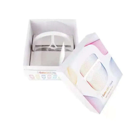 7-Color LED Photon Facial Mask Splashis 470nm blue light 630nm red light 7 color LED mask 7 wavelength LED 90g face mask ABS face mask acne light therapy acne mask device acne treatment mask affordable LED mask anti-aging device anti-aging face