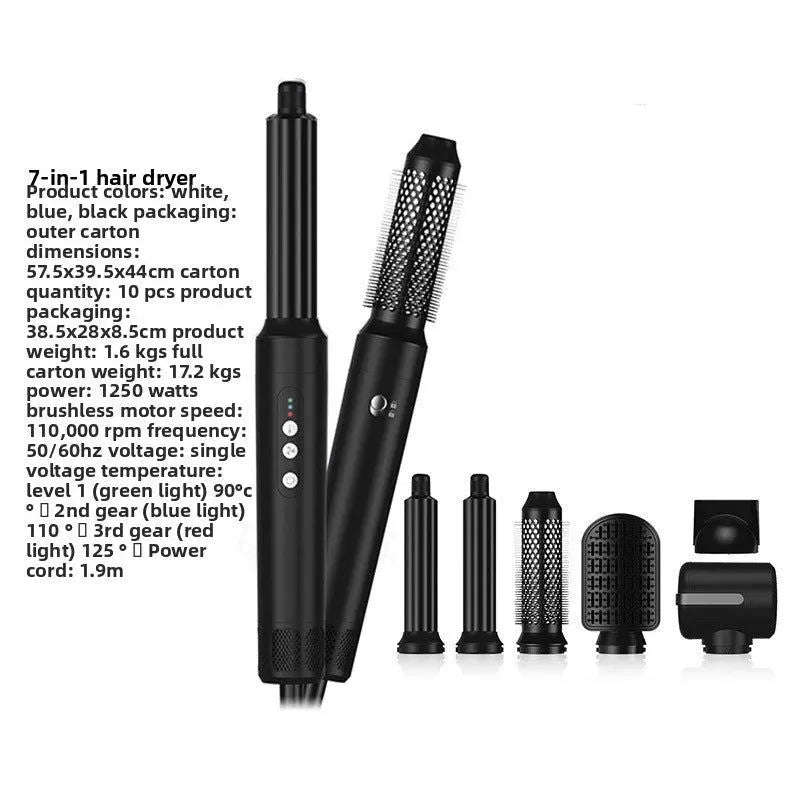 7-in-1 Hair Dryer & Styling System Splashis 110000-rpm-motor 1250w-hair-dryer 7-in-1-hair-styler active-lifestyle affordable-professional-tool all-hair-types all-in-one-hair-styler bad-hair-day-solution beauty-appliances beauty-gift