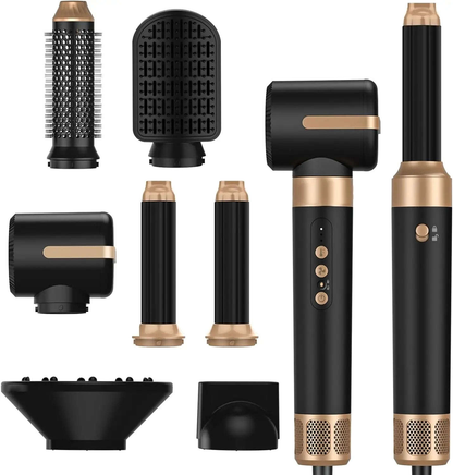 7-in-1 Hair Dryer & Styling System Splashis 110000-rpm-motor 1250w-hair-dryer 7-in-1-hair-styler active-lifestyle affordable-professional-tool all-hair-types all-in-one-hair-styler bad-hair-day-solution beauty-appliances beauty-gift