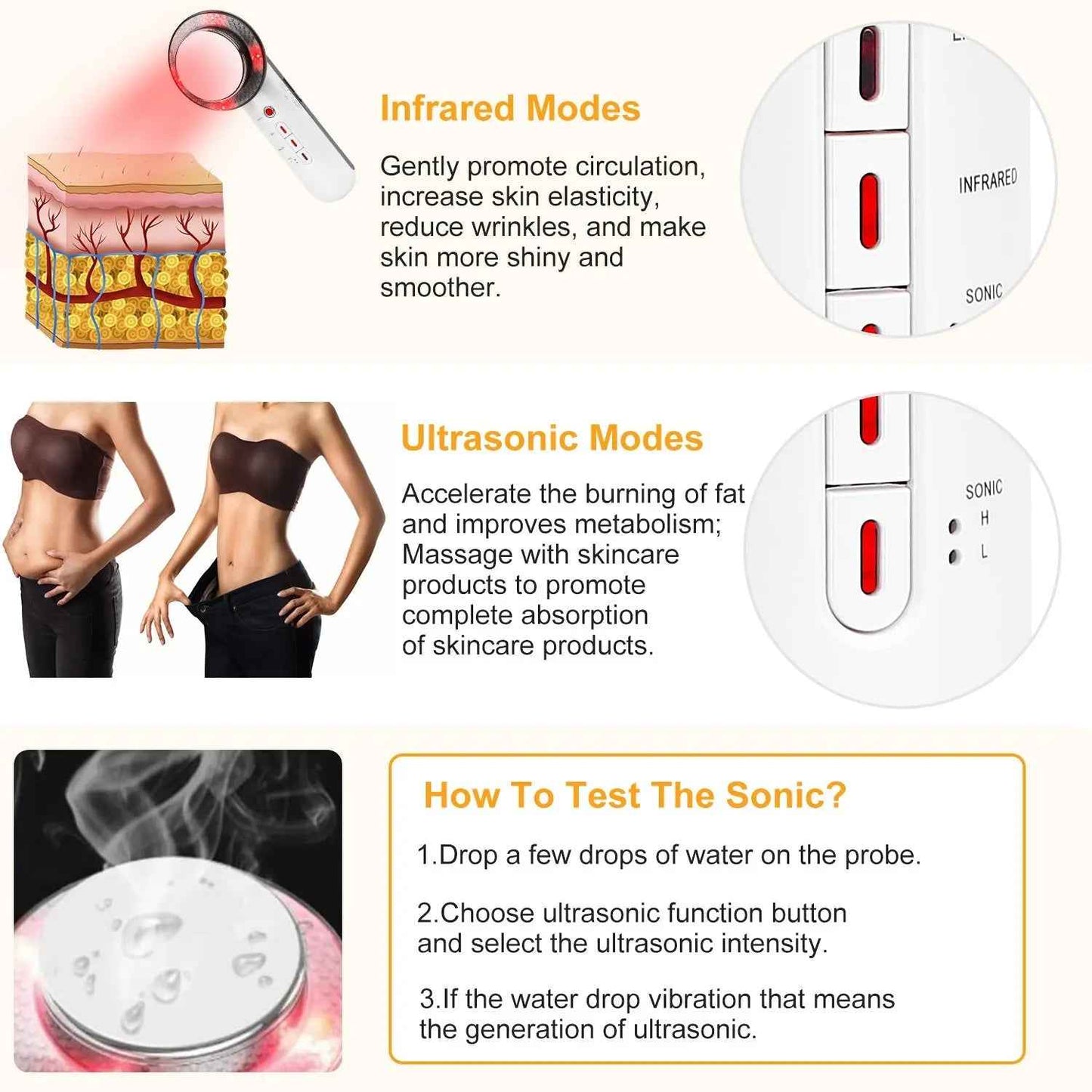 3-in-1 EMS Body Ultrasonic Fat Burner-Personal Care Appliances-Splashis-Splashis