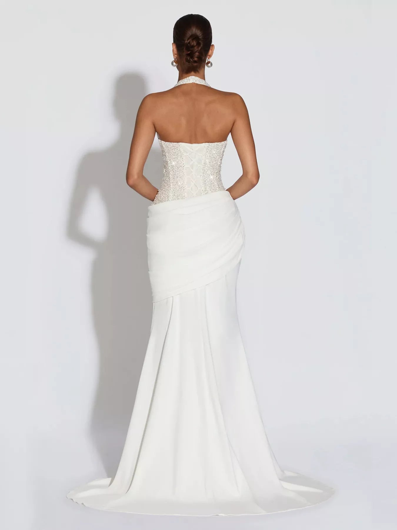 Sequin Halter Neck Maxi Dress-Maxi Dress.-Splashis-Splashis