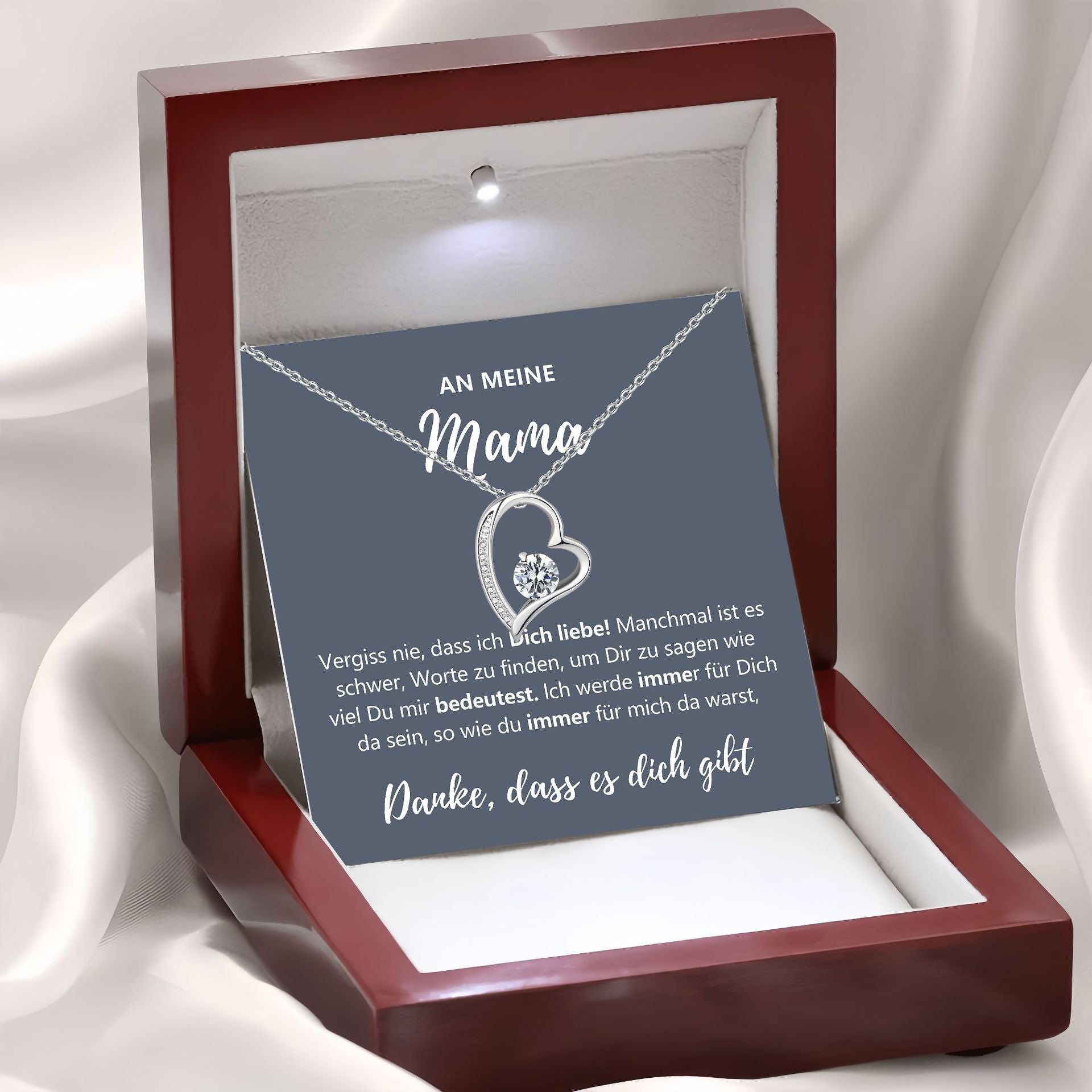 Heart Shape Zirconia Necklace - Splashis