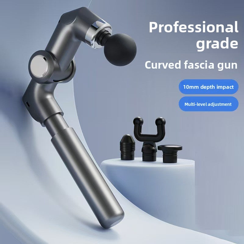 Electric retractable massage gun shown on white background Main image