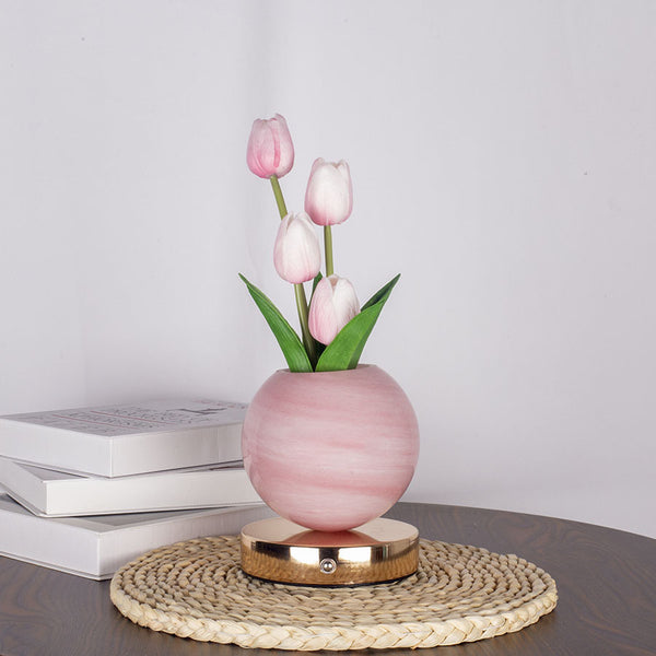 Tulip Artificial Flower Table Lamp with USB Charging view 6