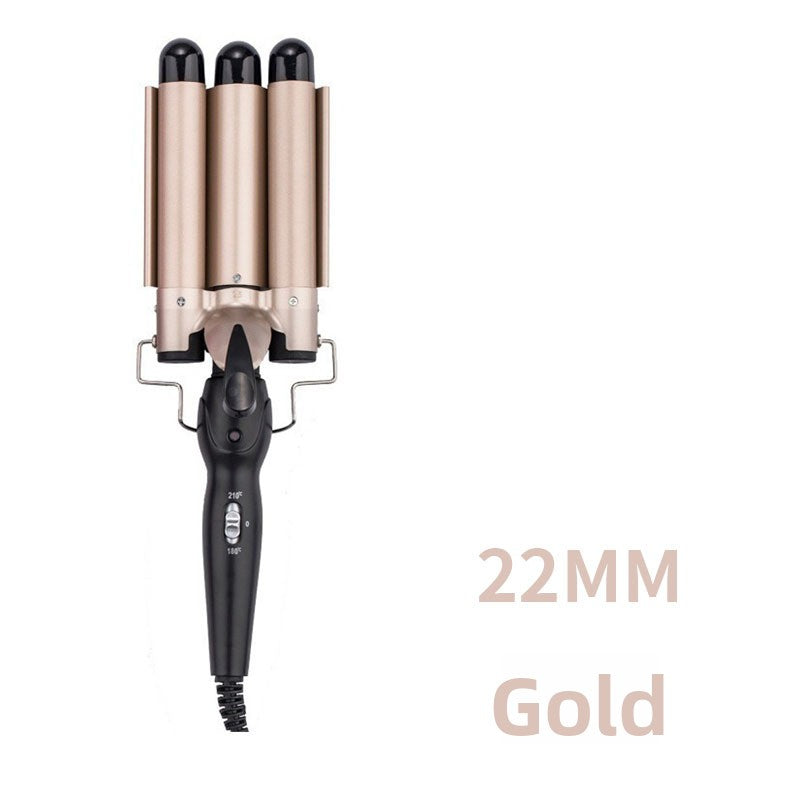 Three-barrel ceramic wave hair curler view 18