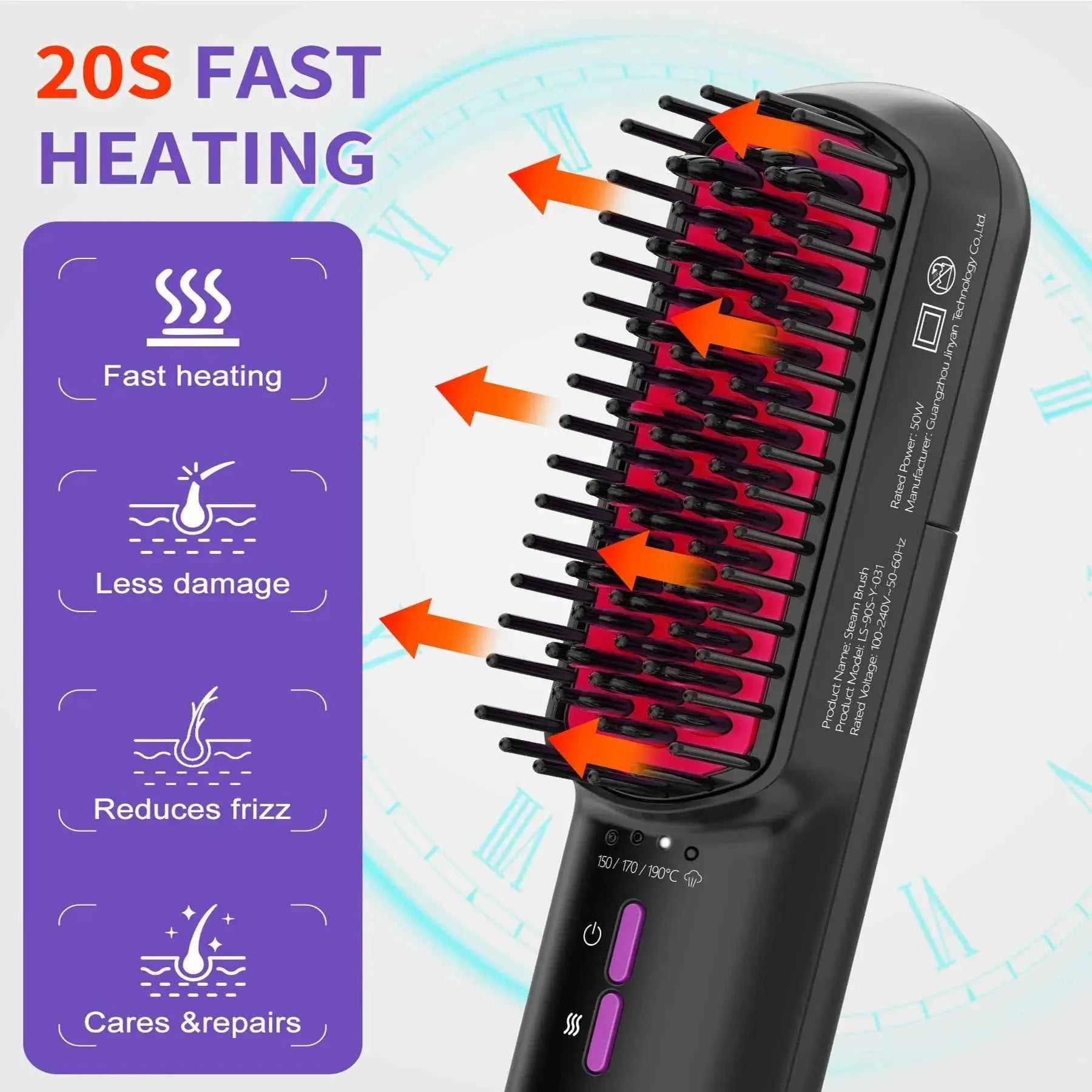 Steam hair straightener — primary view Main image