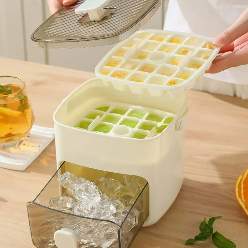 48-grid reusable ice cube tray mold view 2