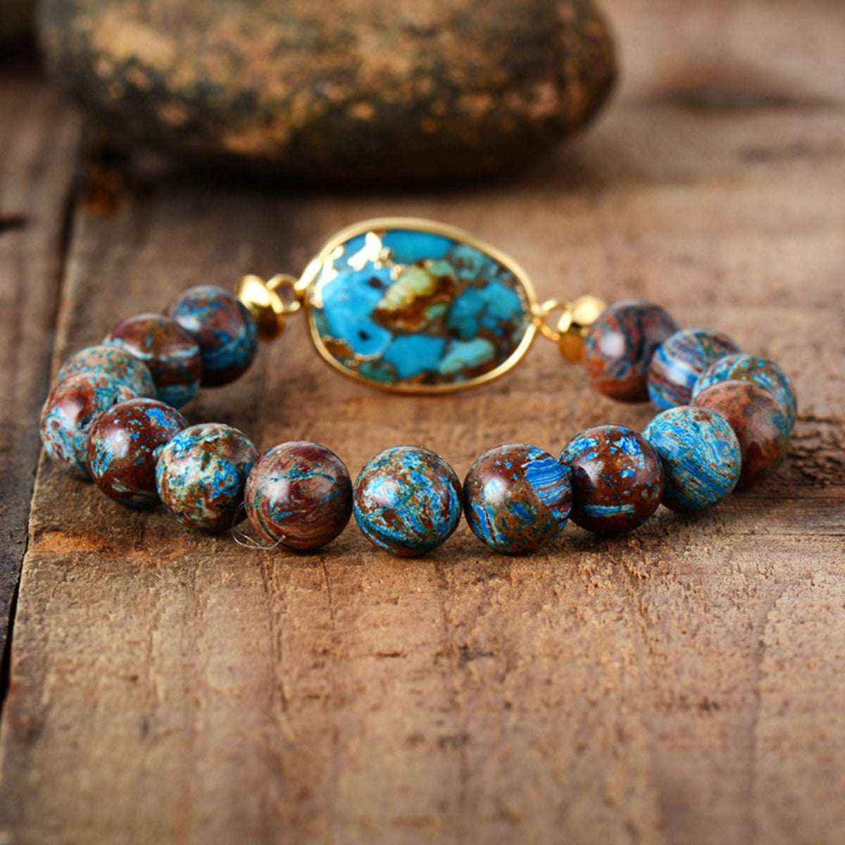 Natural Stone Bracelet - Elegant Beaded Accessory for Any Occasion Secondary image