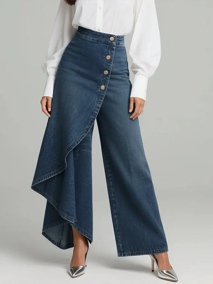Stylish Wide-Leg Casual Pants - Splashis