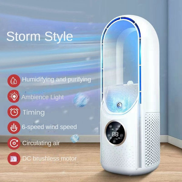Portable USB leafless air cooler fan view 6