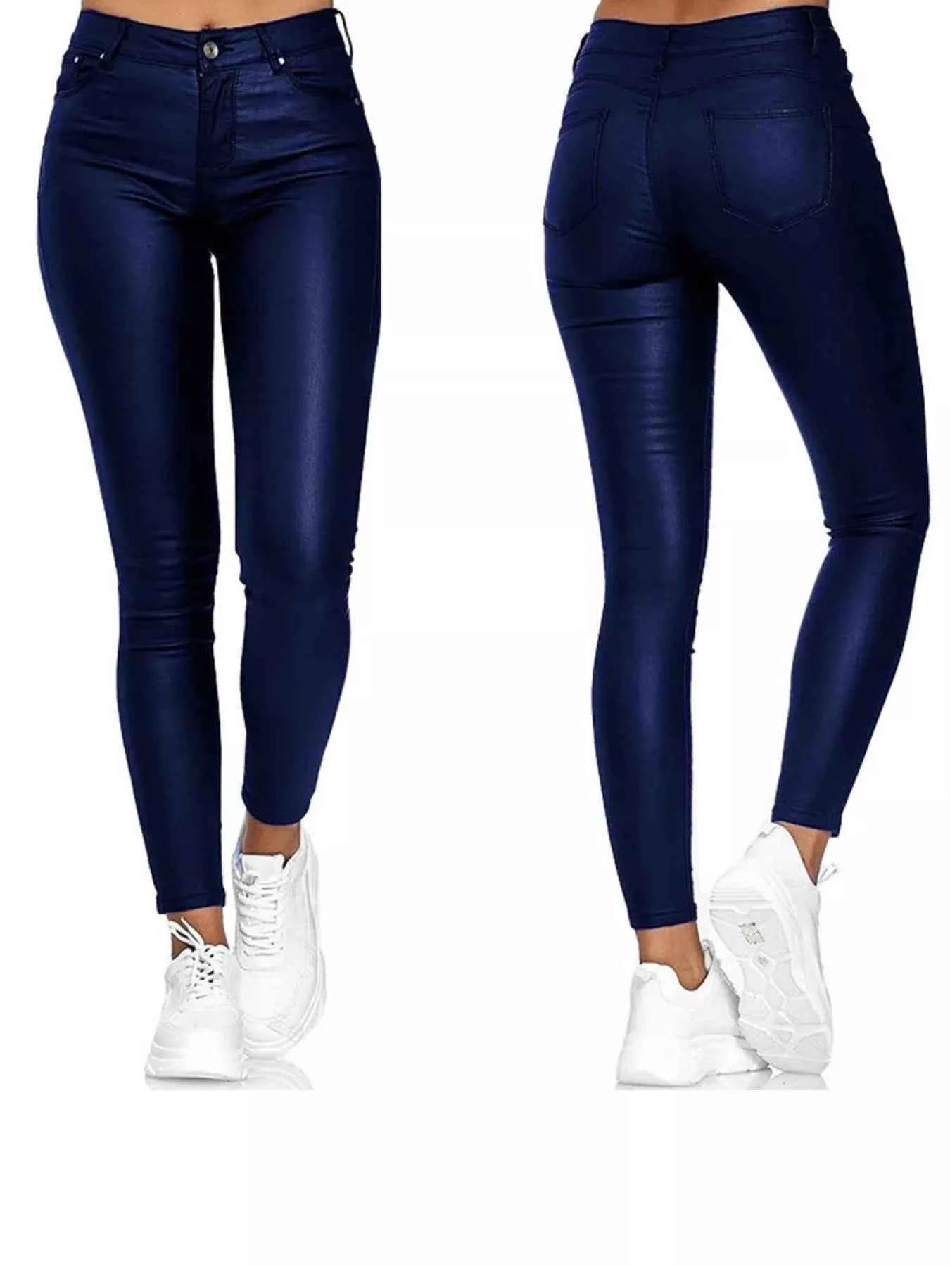 High-Waisted Leather Skinny Pants for a Chic and Stylish Look - Splashis