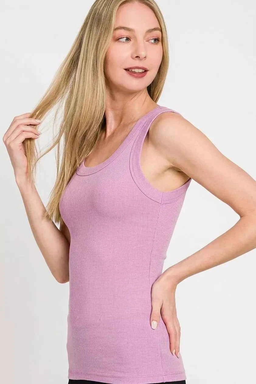 Versatile Ribbed Sleeveless Tank Secondary image