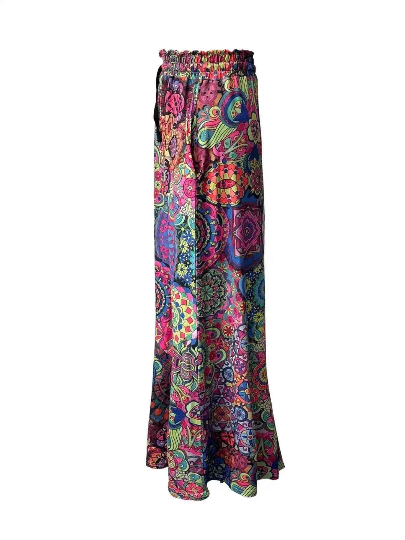 Printed Wide-Leg Pants for Ultimate Comfort and Effortless Style - Splashis