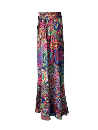 Printed Wide-Leg Pants for Ultimate Comfort and Effortless Style - Splashis