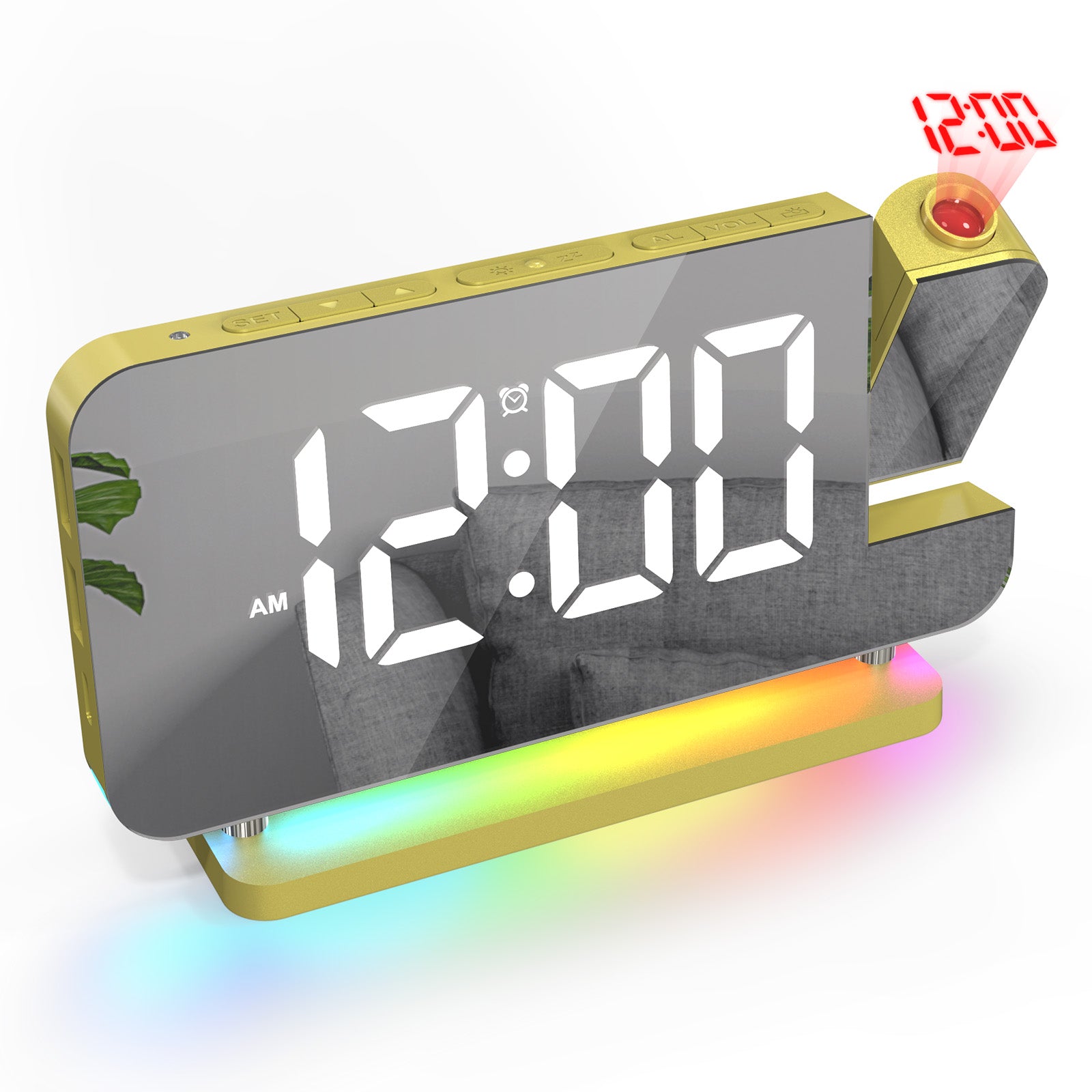 RGB LED Projection Alarm Clock with Ambient Lighting view 11