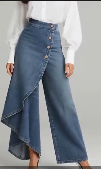 Stylish Wide-Leg Casual Pants - Splashis