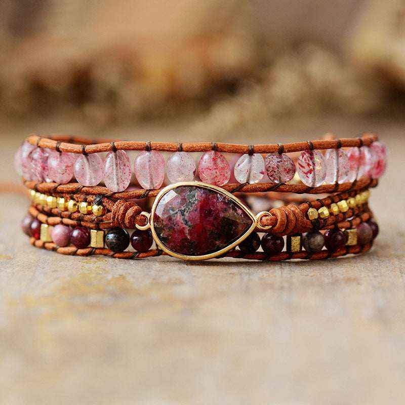 Natural Stone Layered Bracelet for Boho-Chic Style Secondary image